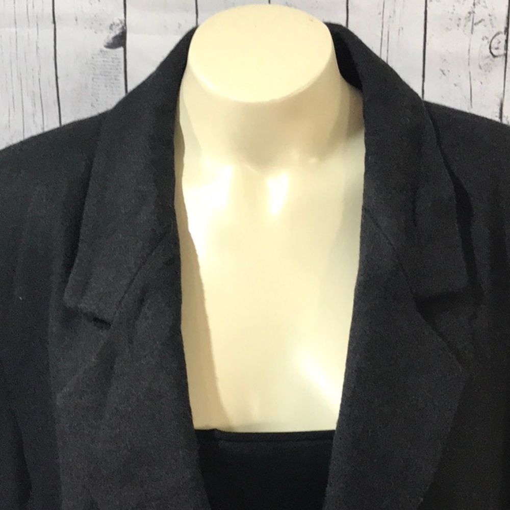 Vintage Braebrook 100% Wool Lined Basic Black Jac… - image 5